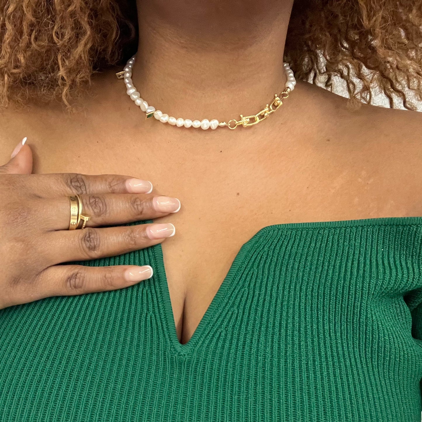 Esmé Pearl Choker Necklace